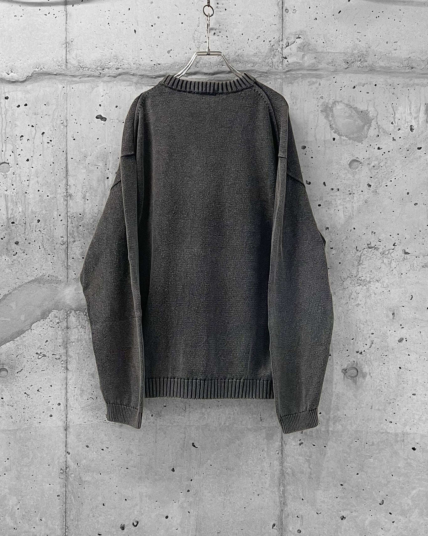 GRAYSCALE SULFUR DYED OVERSIZE KNIT（グレースケール サルファー
