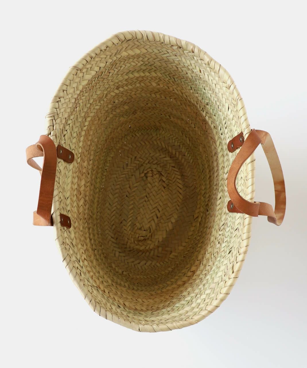 松野屋マルシェカゴ平革2ハンドル M | mumokutekiオンラインストア