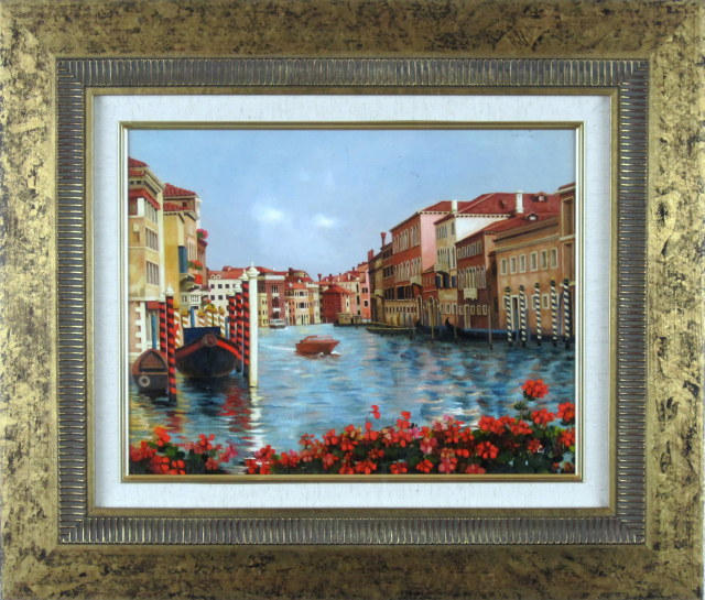 油彩 風景画 ガラスあり額縁 油彩 風景画 ガラスあり額縁 油彩 風景画