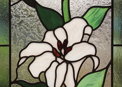 白百合（MK50） - ステンドグラスの武蔵野工房