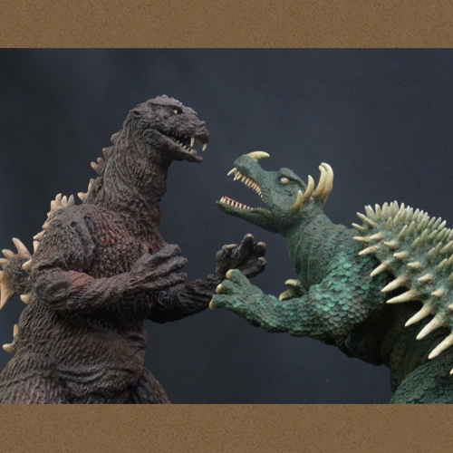 東宝30cmシリーズ 「ゴジラ1955&アンギラス1955総天然色 WF限定セット」
