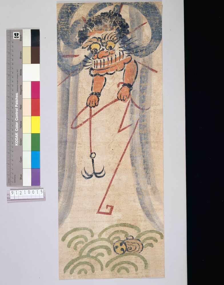 大津絵 雷と太鼓 | ToMuCo - Tokyo Museum Collection