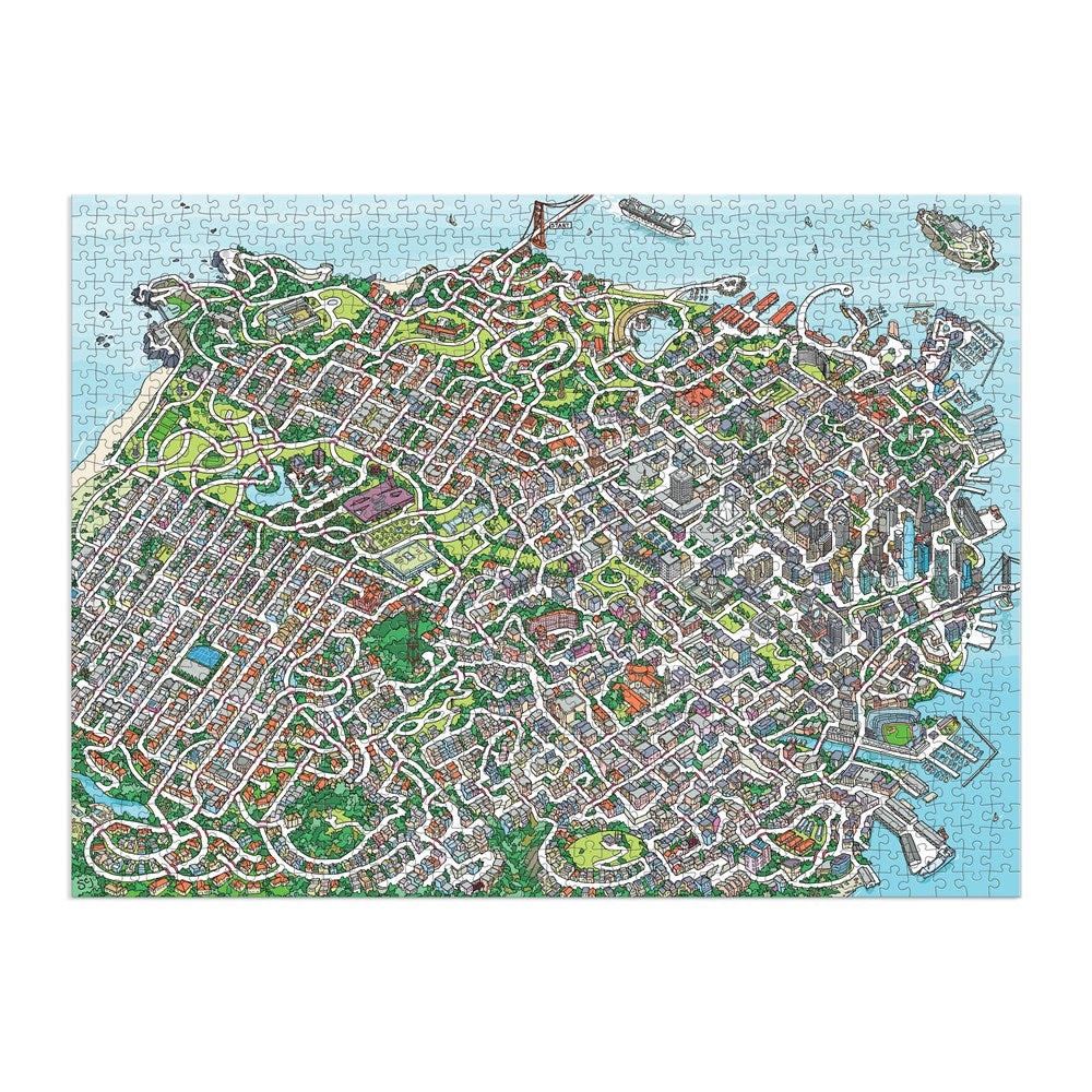 City by the Bay 1000-Piece Maze Puzzle - SFMOMA Museum Store
