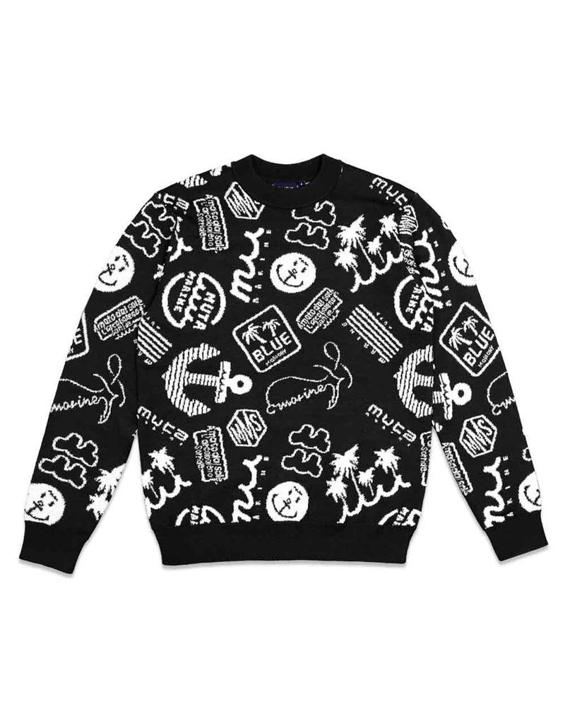 ランダムロゴ ジャガードニット [全2色] – muta Online Store