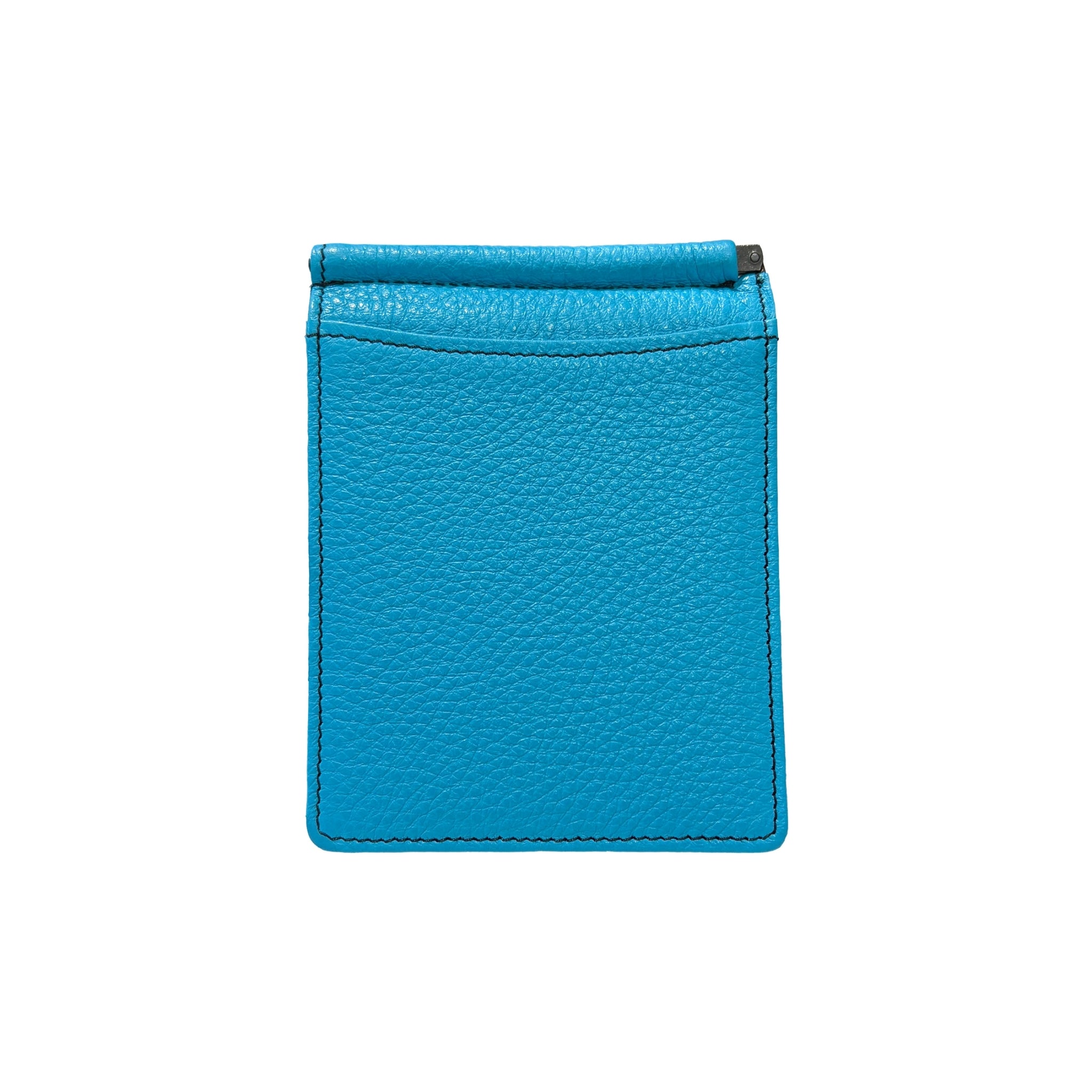 MUZE -【LEATHER MONEY CLIP WALLET(TURQUOISE)】ミューズ レザー