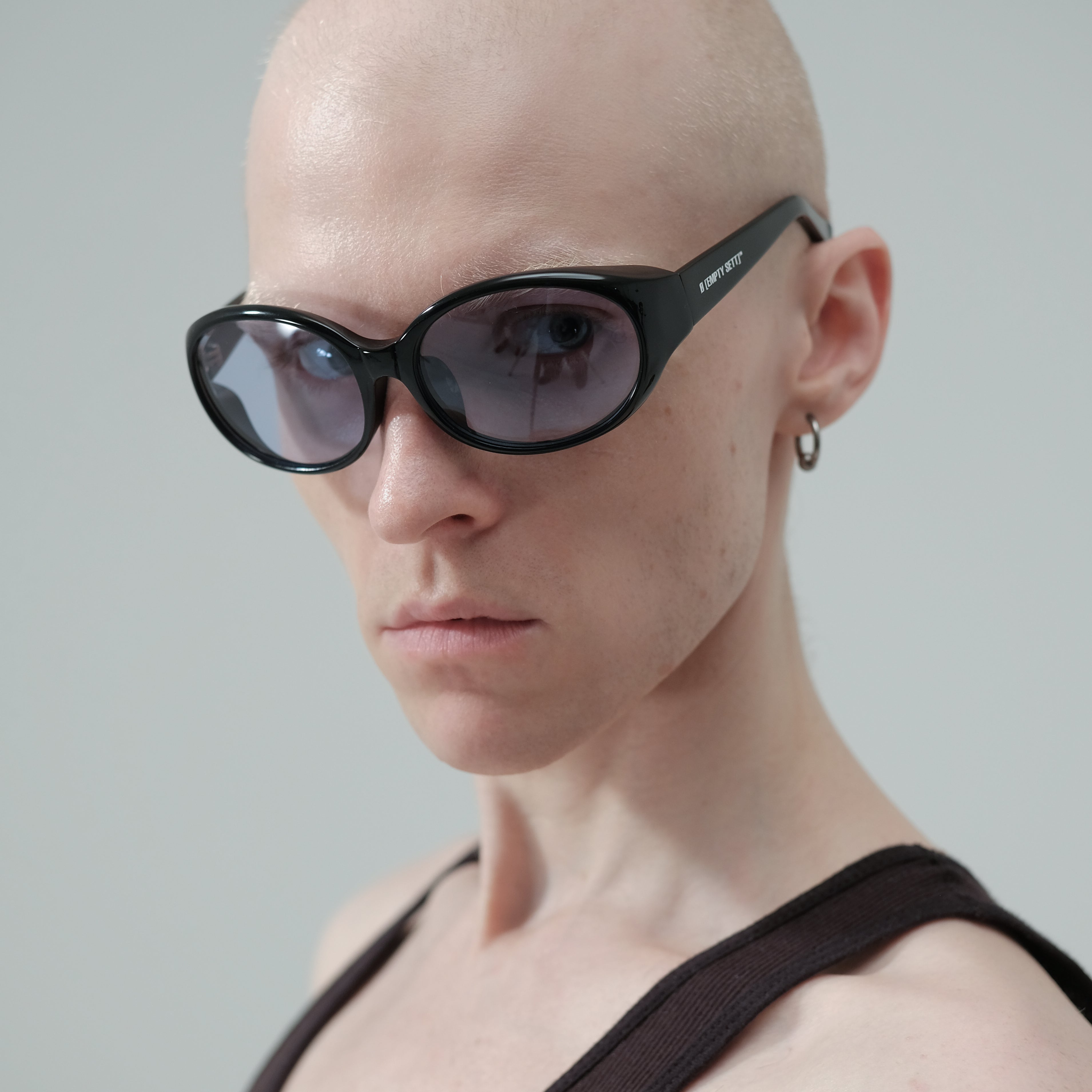 MUZE TURQUOISE LABEL× Ø【EMPTY SETT】™️ - ROUND SUNGLASSES (BLACK