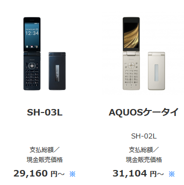 ドコモ最安ガラケー7月5日発売 個人も買える法人ケータイ SH-03L価格