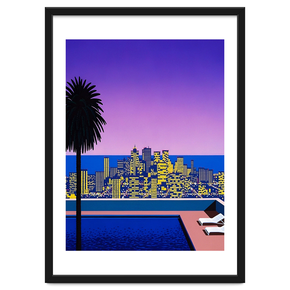 HIROSHI NAGAI POOL SIDE 永井博 B2ポスター 永井博 B2ポスター
