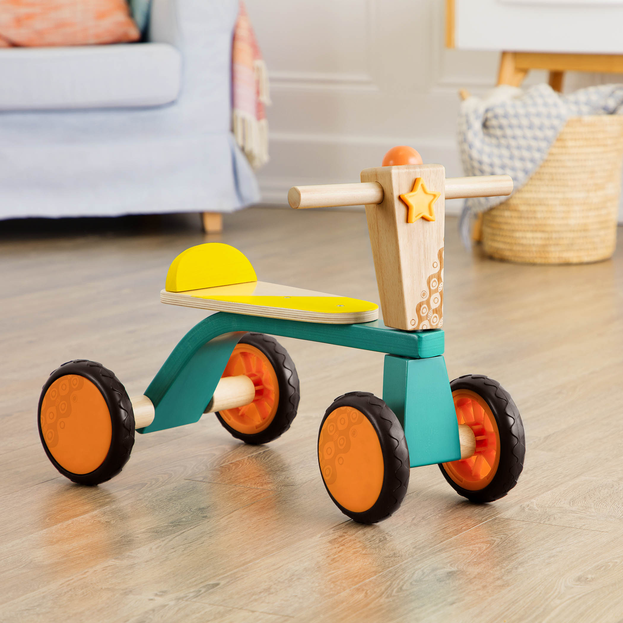 Smooth Rider | Wooden Toddler Bike | B. toys