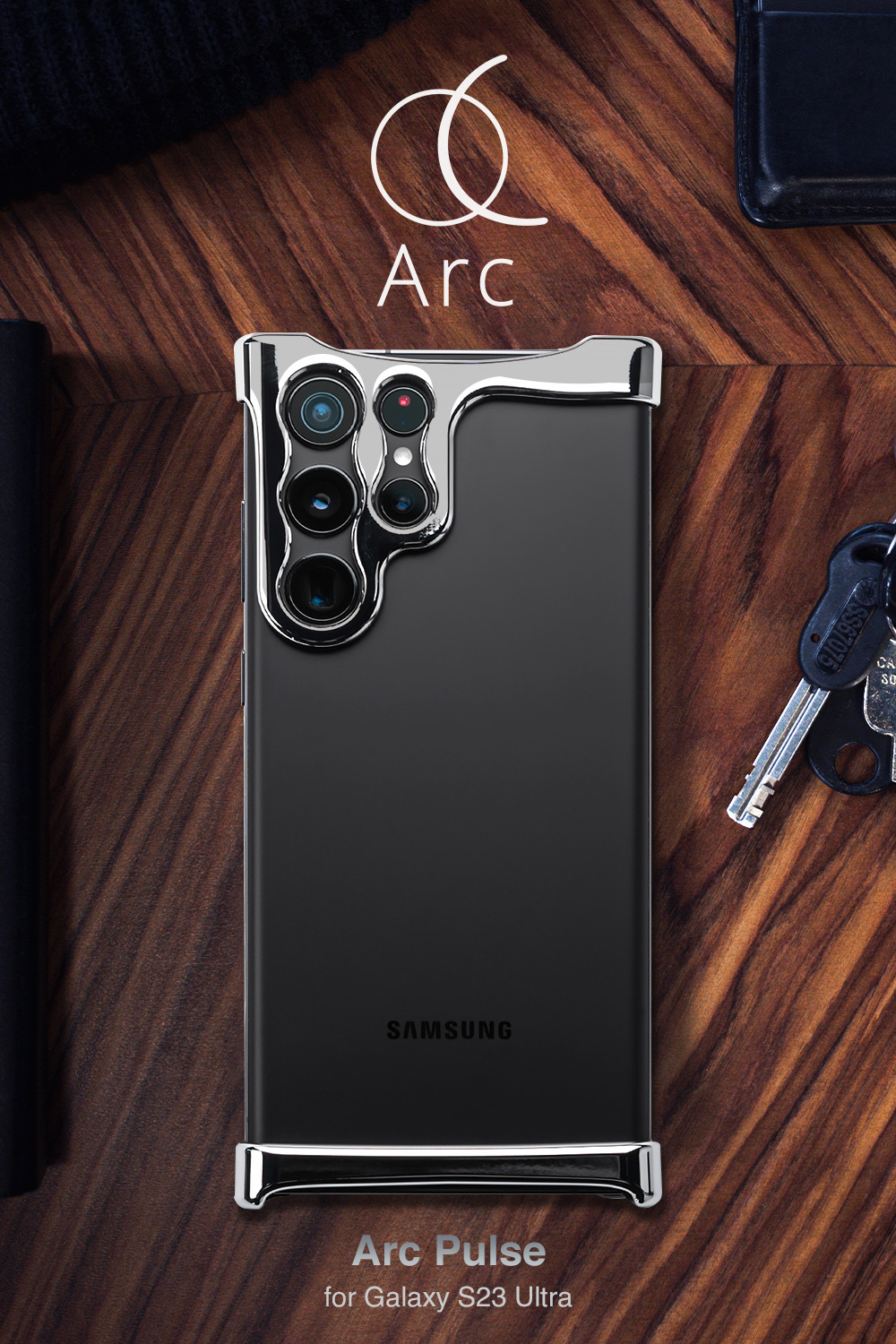 公式サイト】Arc - Arc Pulse アルミ・ミラーシルバー【Galaxy S23 Ultra】