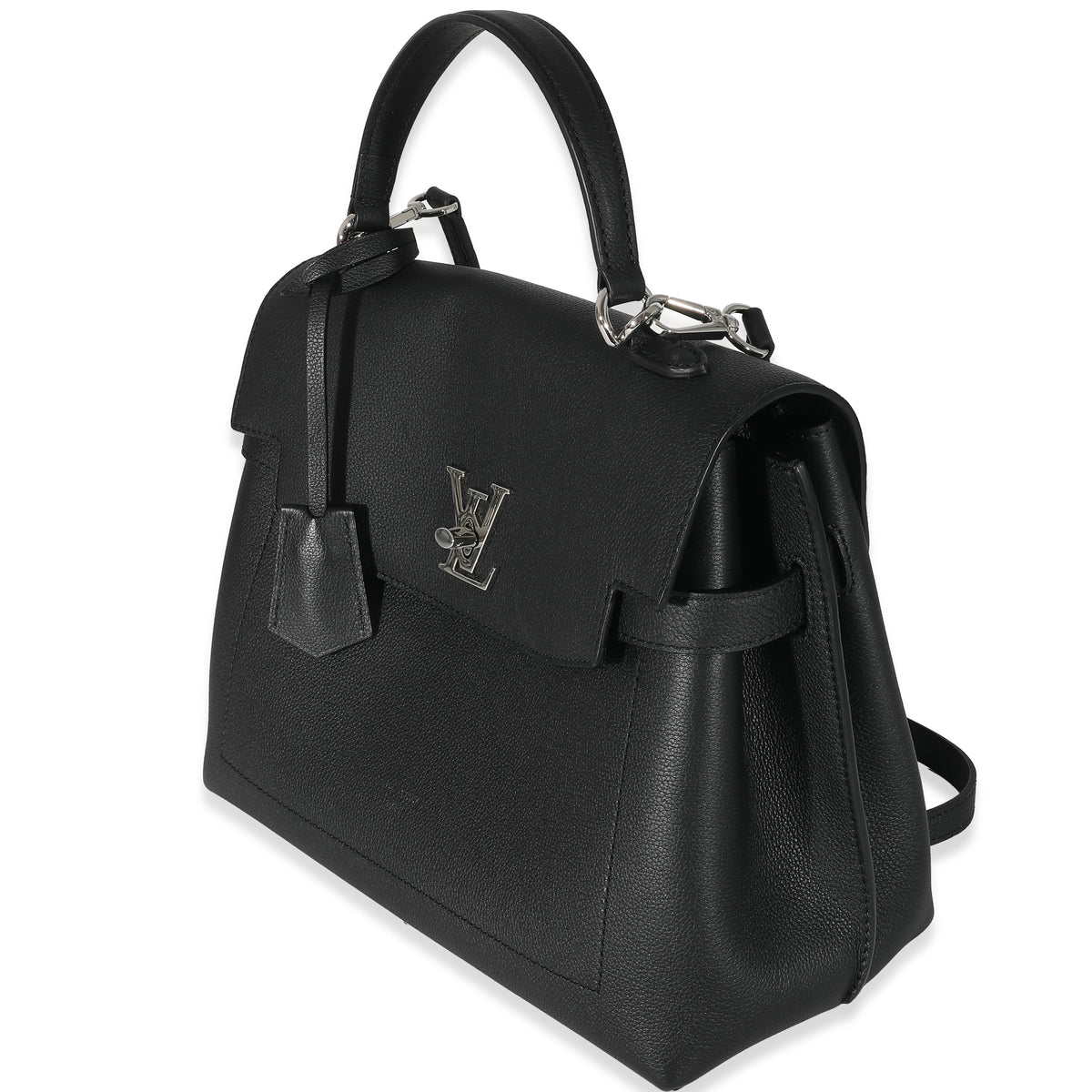 Louis Vuitton Black Grained Calfskin Lockme Ever MM | myGemma | NL