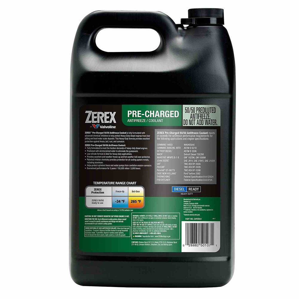 Valvoline ZEREX ZXPCRU1 Green Hd Pre-Charged RTU AntiFreeze