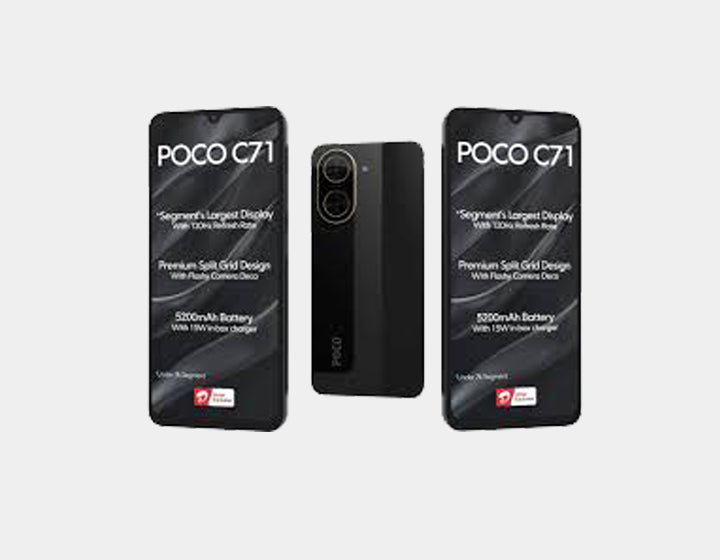 Xiaomi Poco C71 4G 128GB ROM 4GB RAM Dual SIM GSM Unlocked - Black