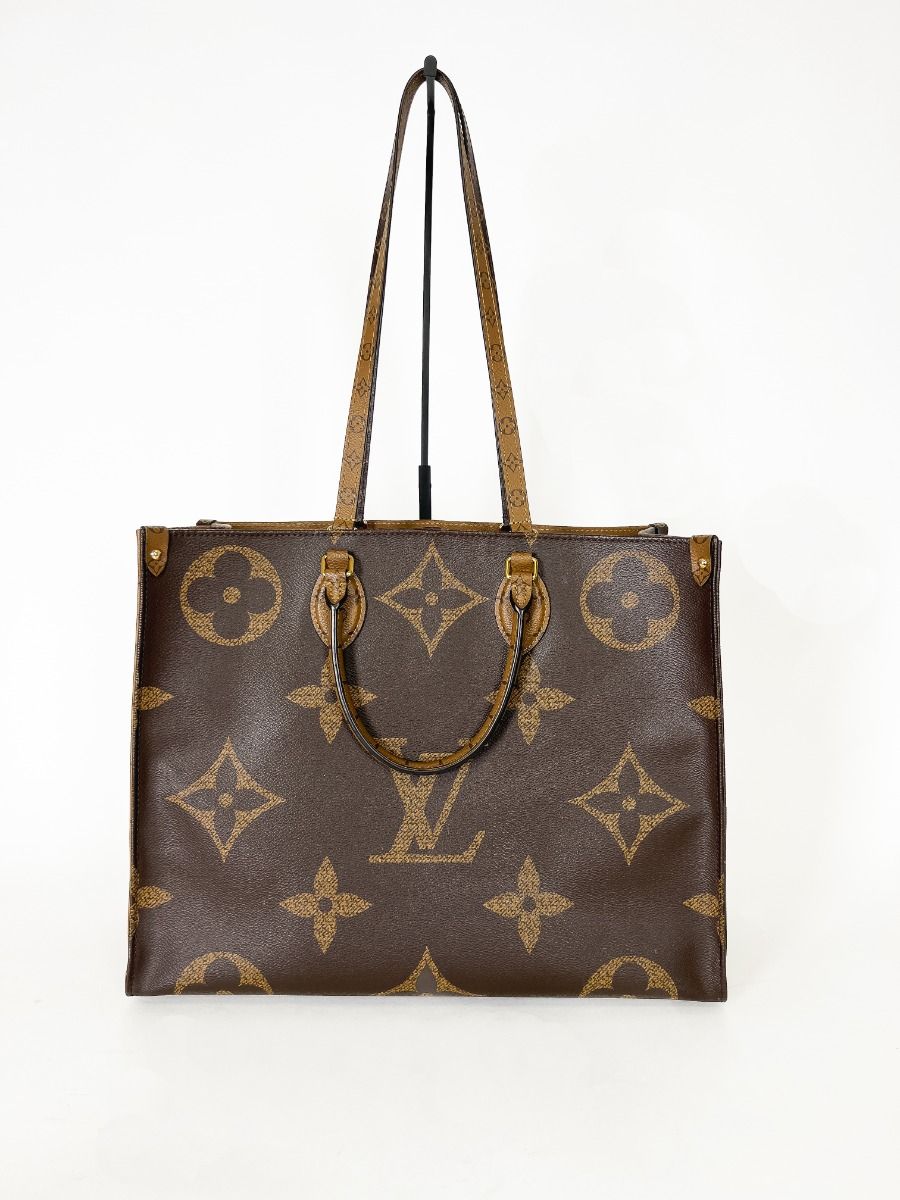 Louis Vuitton On The Go GM Shopping Bag in Brown Monogram Canvas