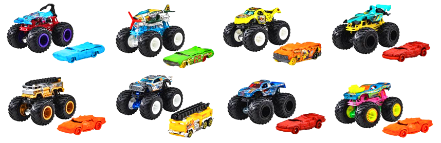 ホットウィール モンスタートラック + ダイキャストカー アソート