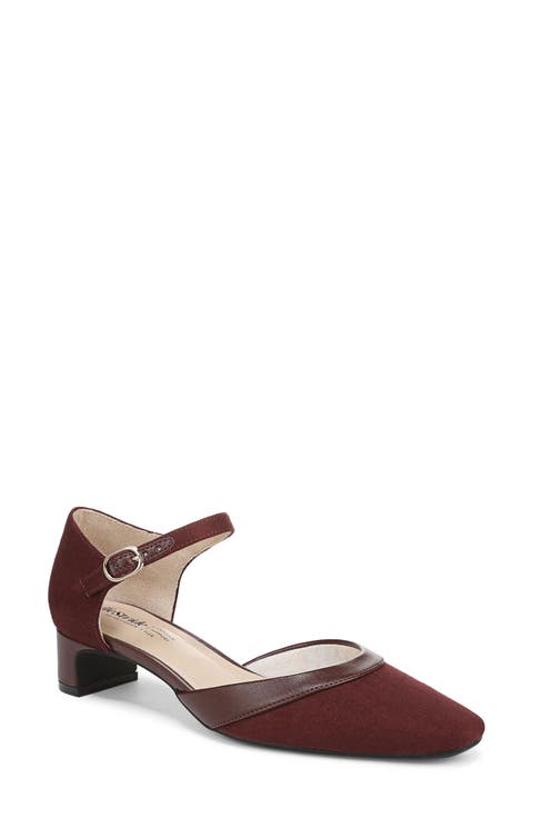 Women's Burgundy Low & Kitten Heels | Nordstrom