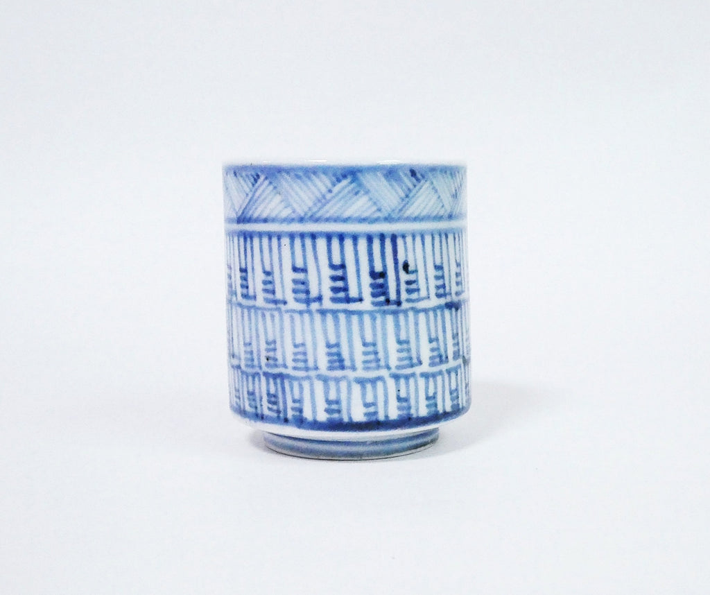 古伊万里 網代に暦手文 覗き – n3curio