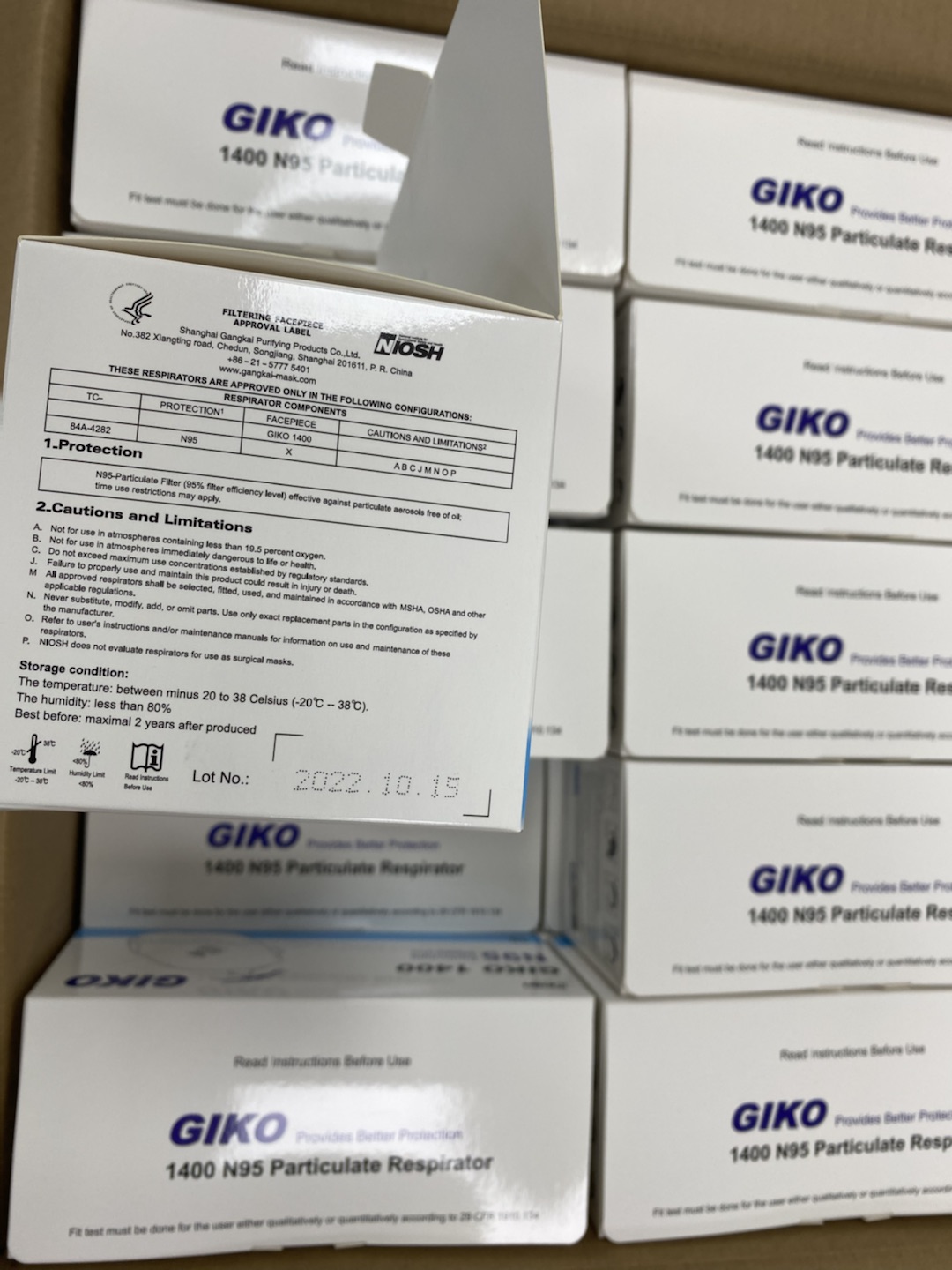 GIKO 1400 Surgical N95 Mask 510K Cleared - N95 In Stock