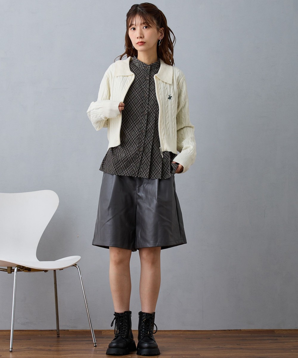 プリーツ柄ブラウス｜長袖｜ニコル公式通販サイト｜NICOLE ONLINE SHOP