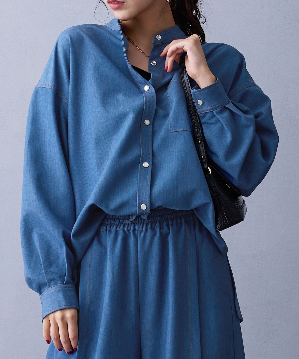 TIME SALE】テンセルデニムシャツ｜長袖｜ニコル公式通販サイト