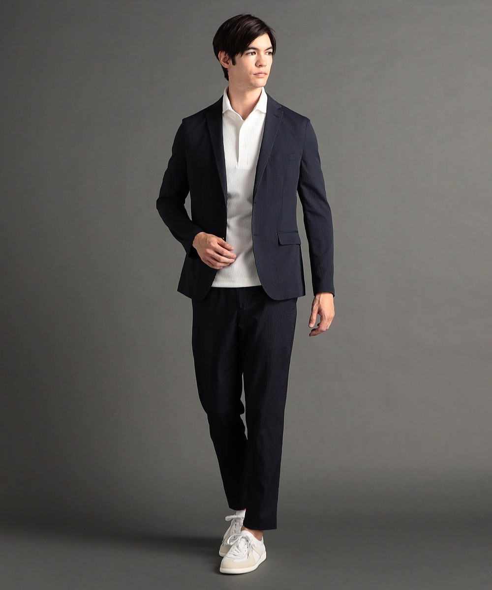 ex/tra】ダークサッカー セットアップジャケット｜テーラード｜ニコル