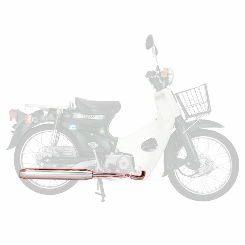NANKAI パワーコンプマフラー・タイプ1 カブ／リトルカブ用 CM-01 南海