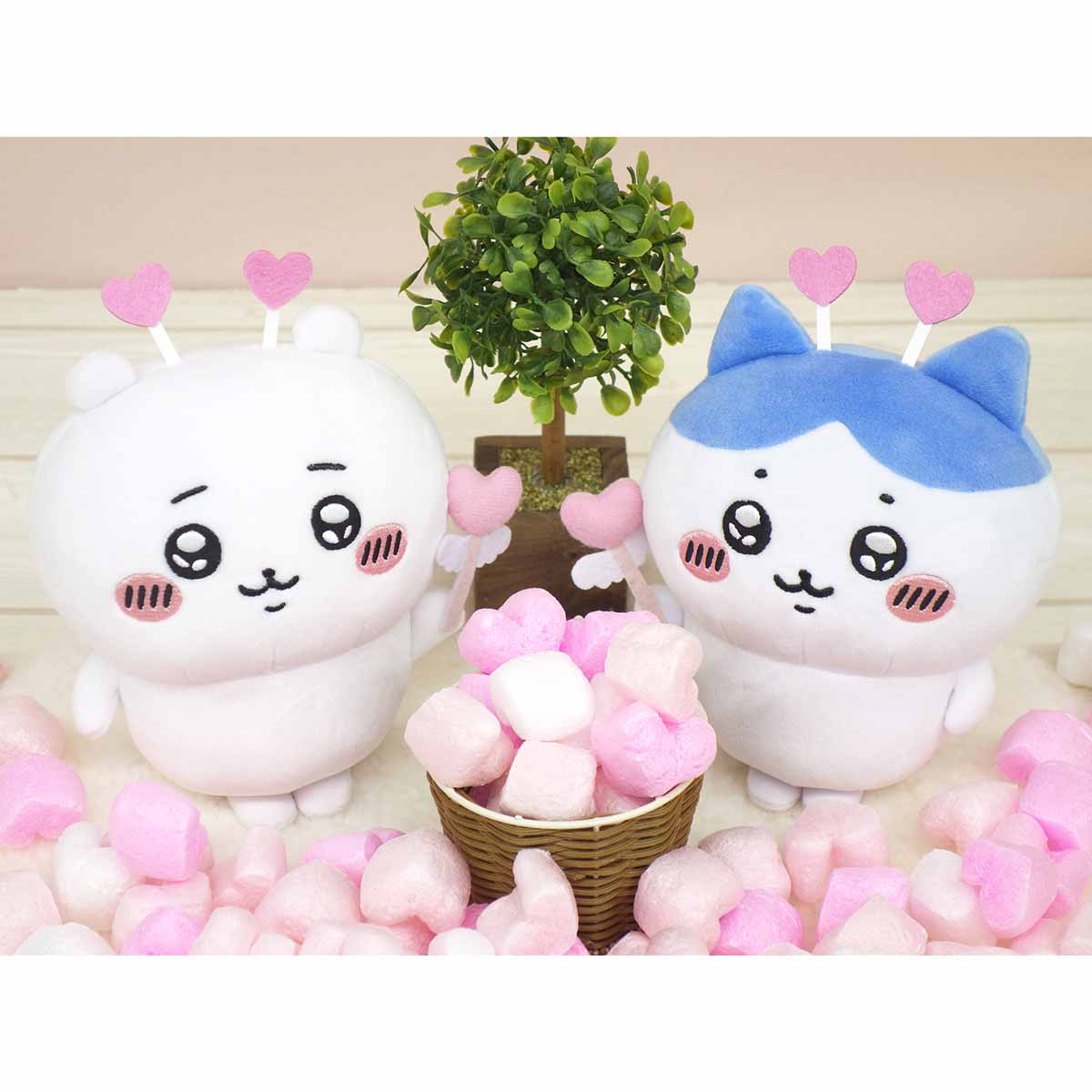 ナガノキャラクターズ ぽてたまぬいぐるみ（ちいかわ・ハート