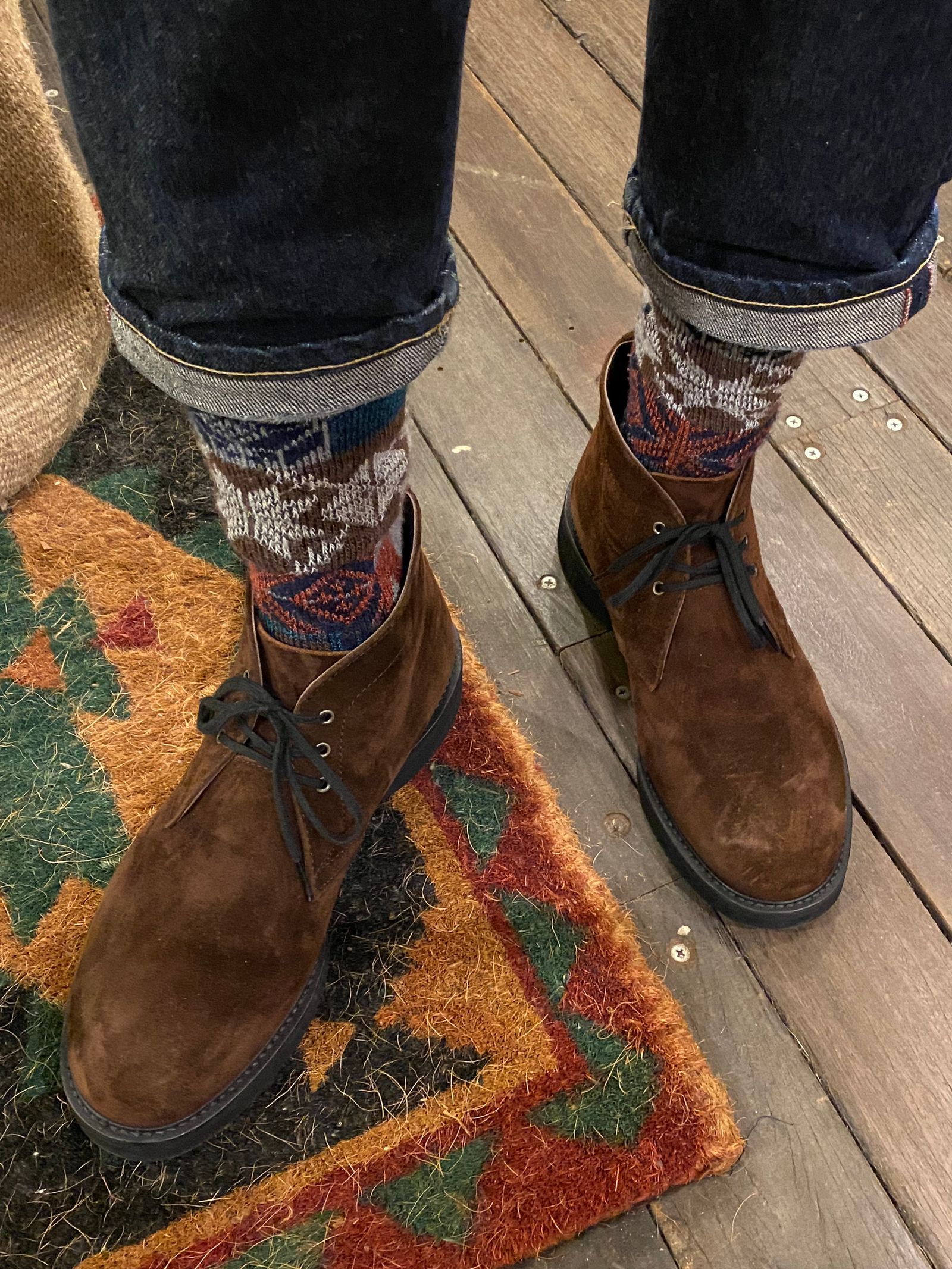 KUDU LEATHER SUEDE スエードチャッカブーツ / ブラウン | NARO CLOTHING