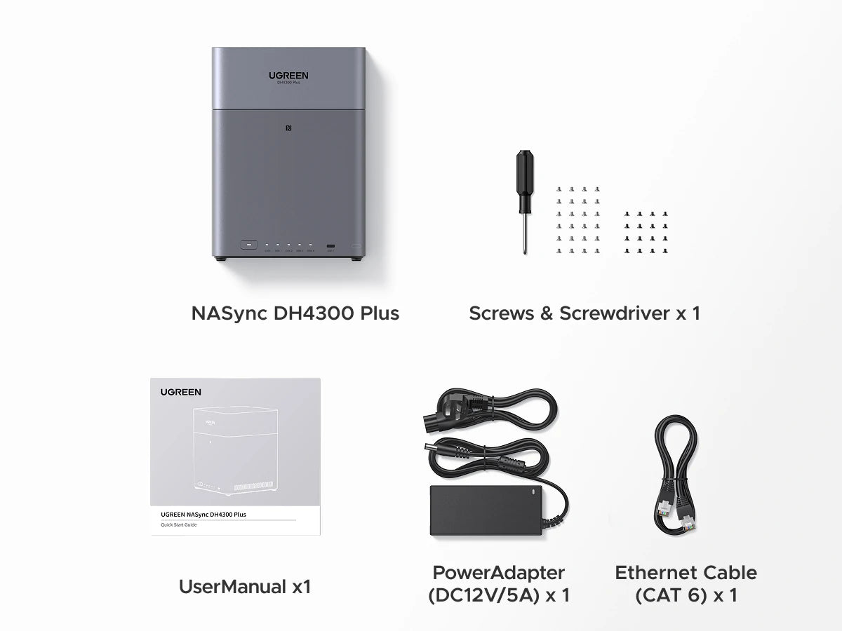 120TB 4-Bay Photo Backup NAS with 2.5GbE Port – UGREEN NAS US