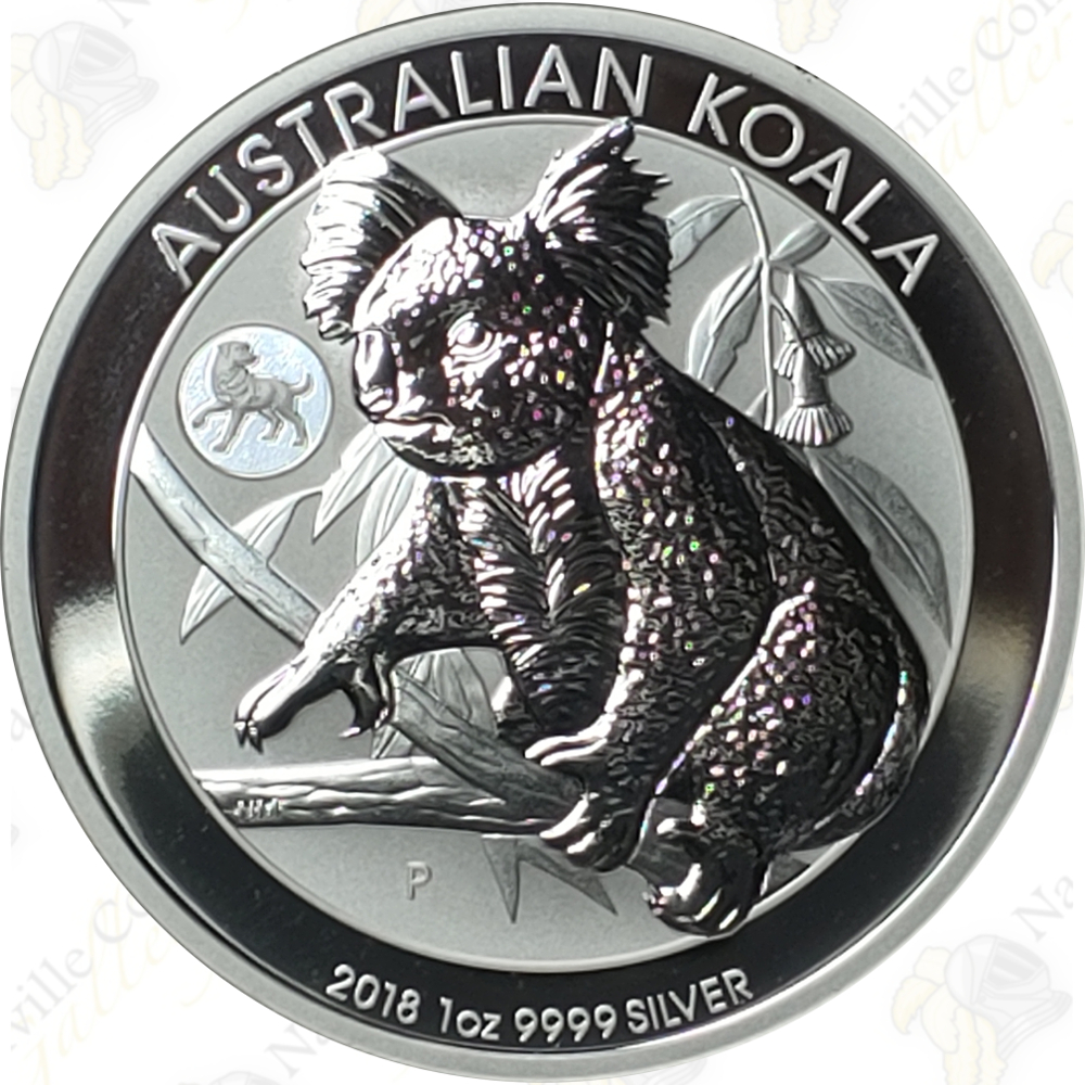 2018 Australian Koala with Dog Privy Mark – 1 ounce – SKU #87418