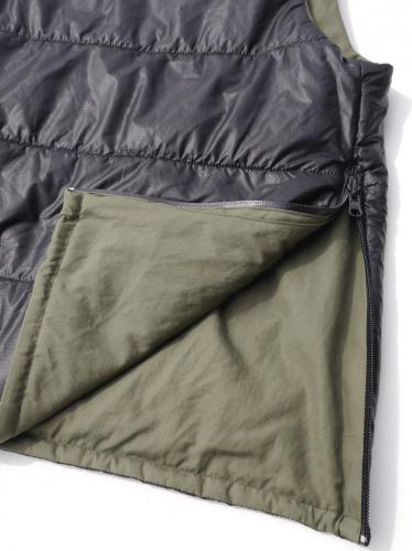 Natural/商品詳細 【MONITALY】 Reversible Insulated Vest (Vancloth)