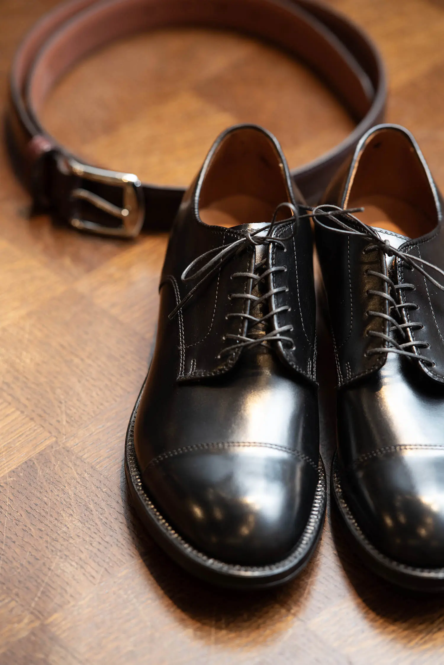 冠婚葬祭】オールデン 56610 CAP TOE モディファイド カーフ黒