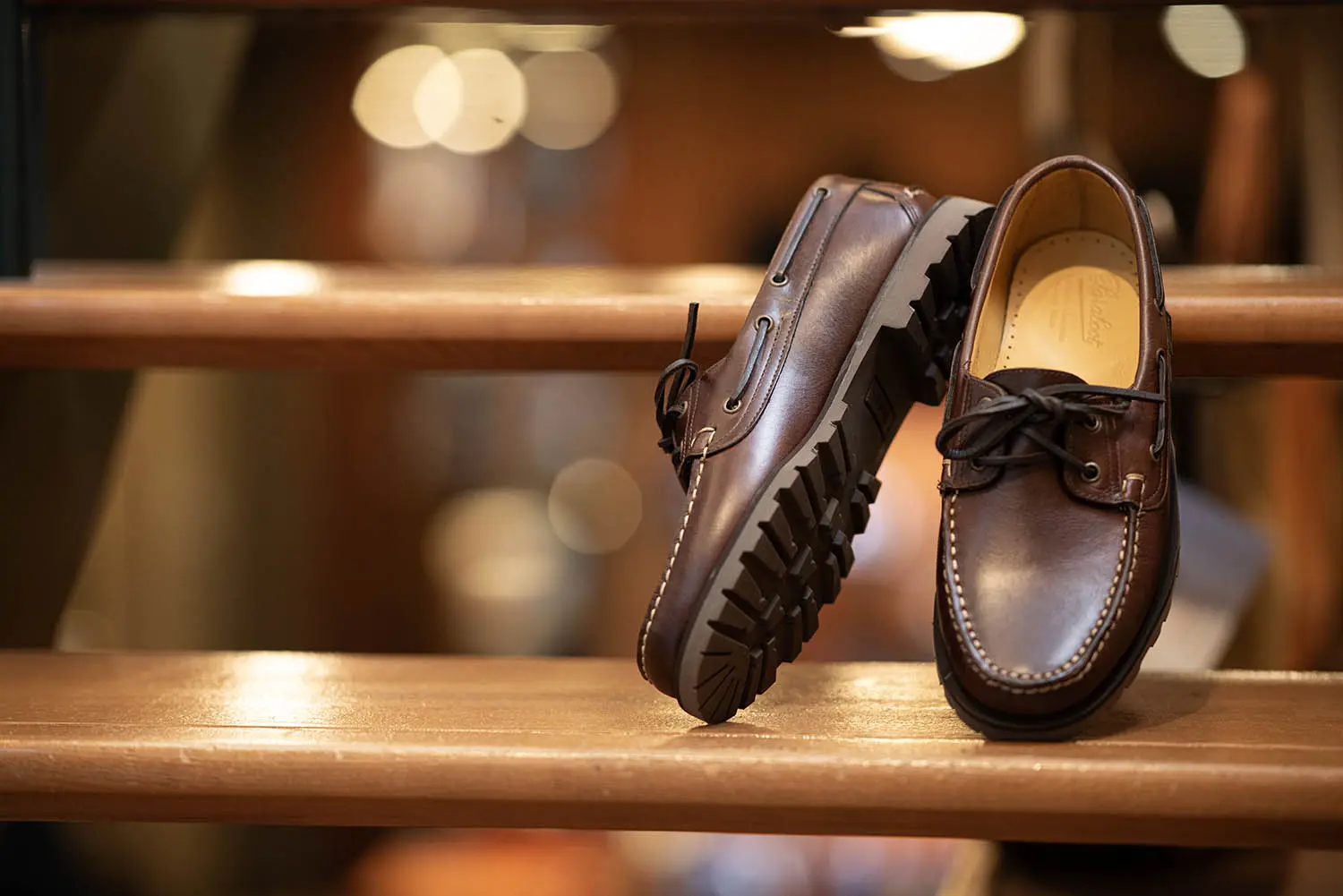 パラブーツ パラブーツ デッキシューズ MALO レザー ブラウン 8.5 malo