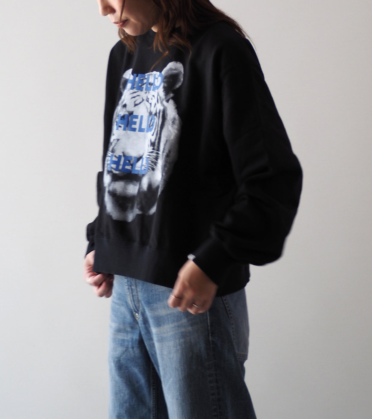 Oblada タイガー スウェット , Black – Navyblue