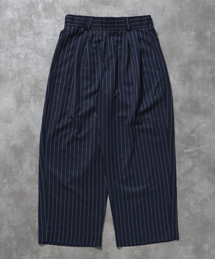 FFEIN(フェイン)】ストライプワイドタックパンツ / スラックス パンツ