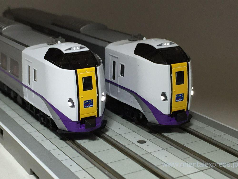 キハ261系1000番台 新塗装 スーパー北斗編成で入線です。TOMIX 98232