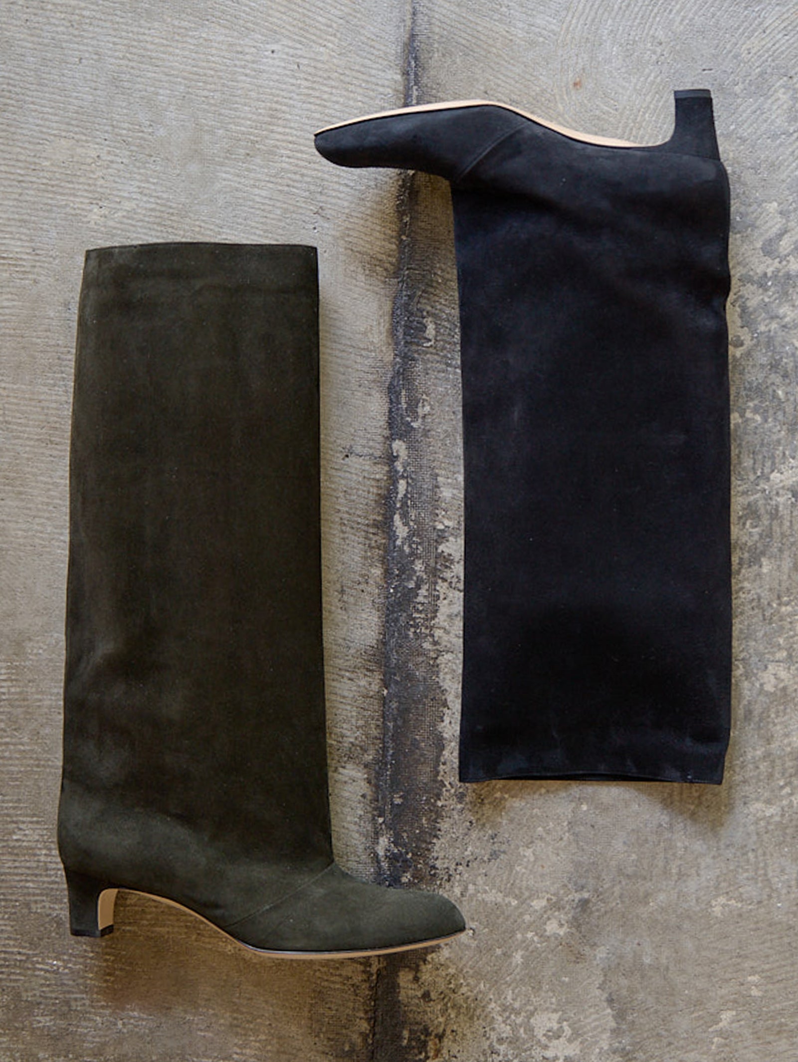 スエードロングブーツ 6921/BASS/KHAKI – NEBULONI E.