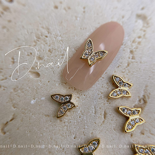 ☆ D.nail 蝶パーツ ゴールド 2個 の通販｜ネルパラ