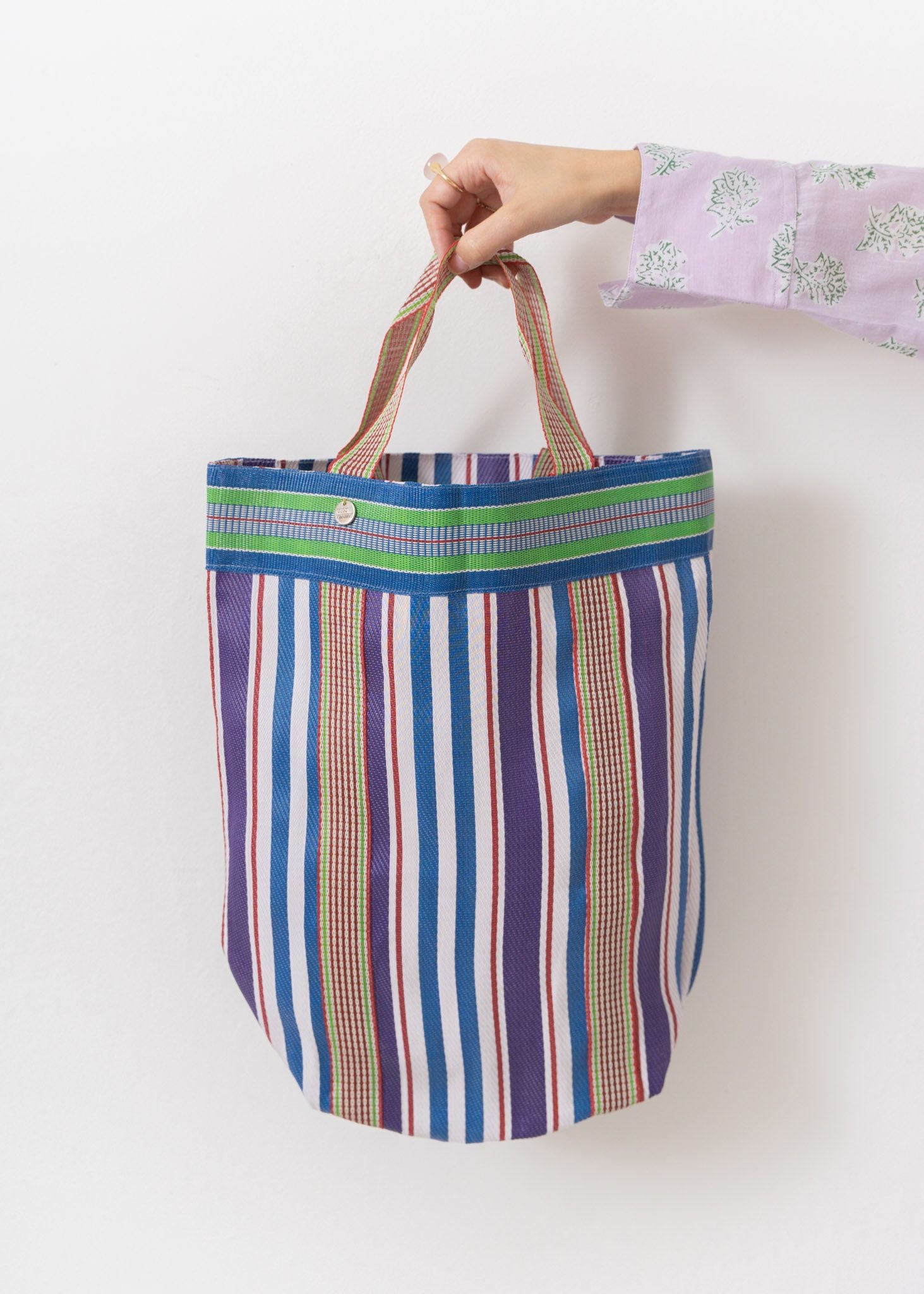 Multi Stripe Mesh Long Tote Bag | Pasand by ne Quittez pas