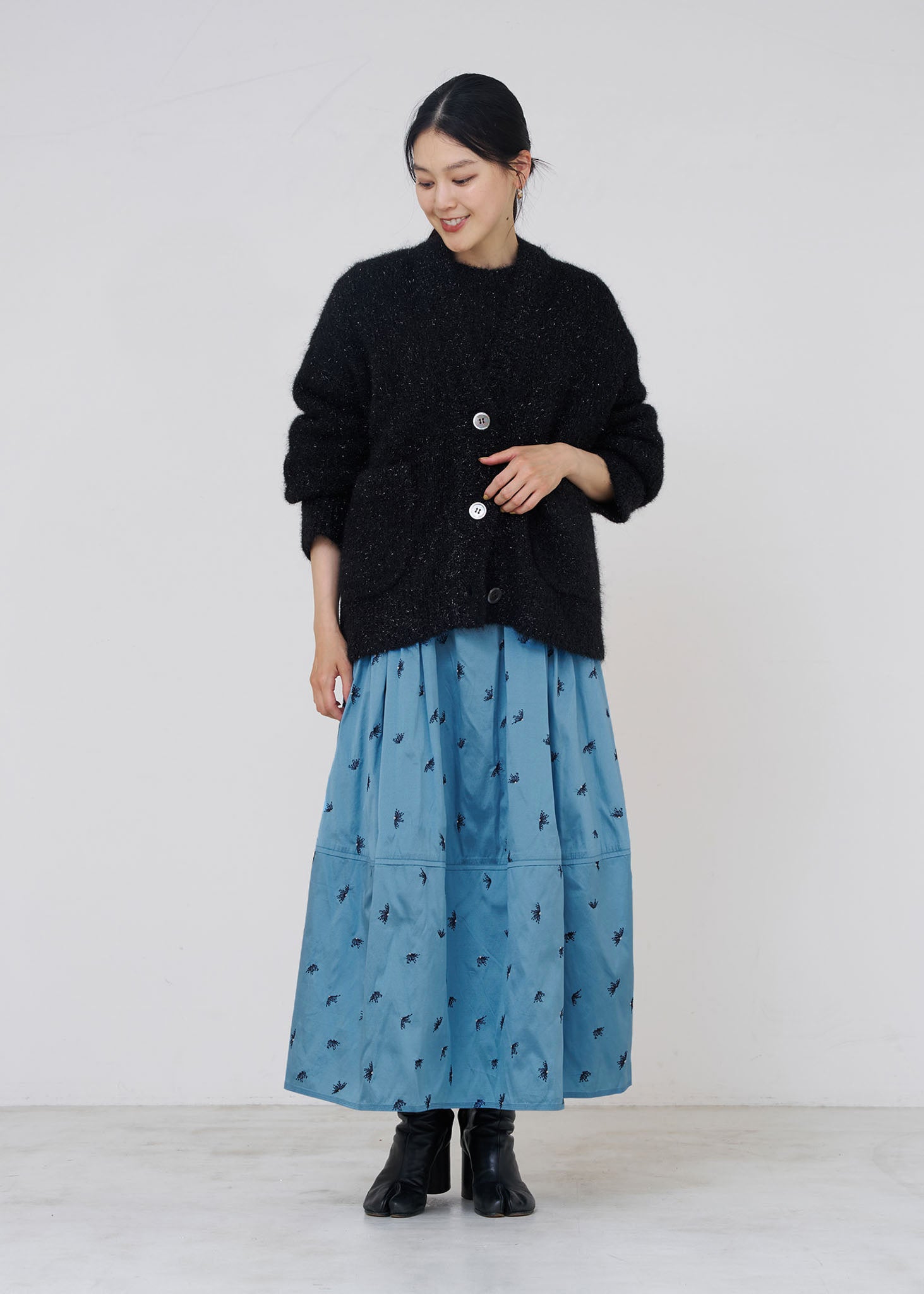 Alpaca Lurex Cardigan | Pasand by ne Quittez pas | パサンドバイ