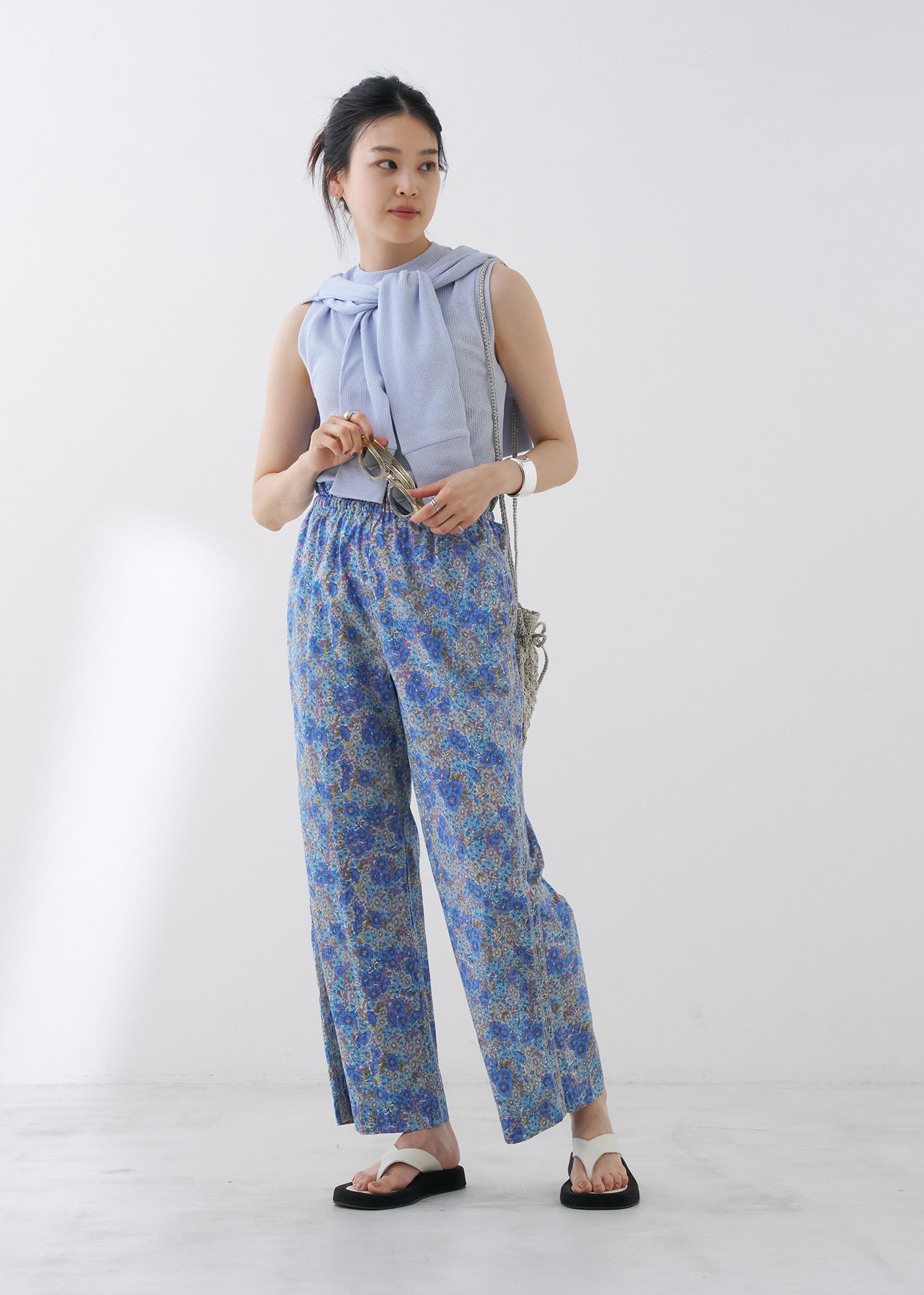 Liberty Print Side Embroidery Pants | Pasand by ne Quittez pas