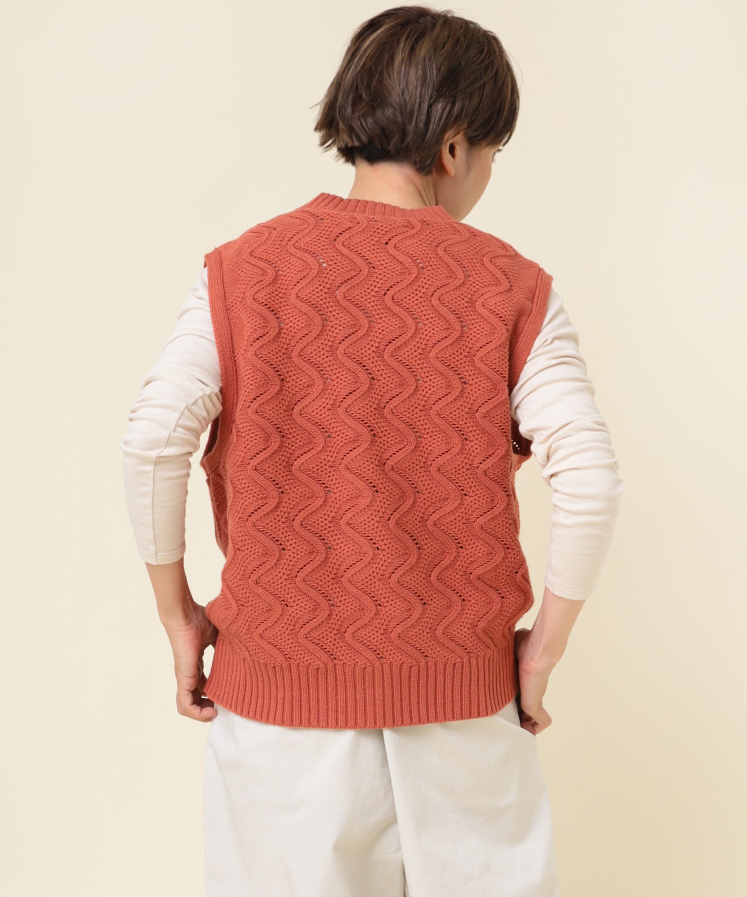 K2669 ウェーブアミベスト(M グレー): アウター - RNA ONLINE STORE