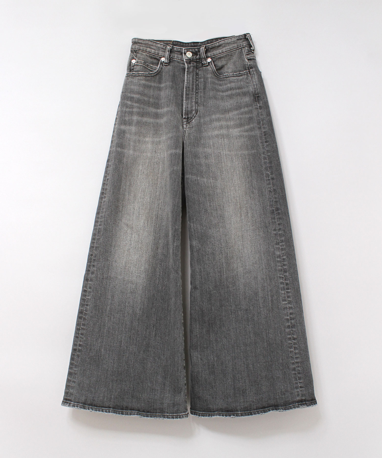 R4090 ストレッチデニムスーパーバギー(S ブラック): パンツ - RNA