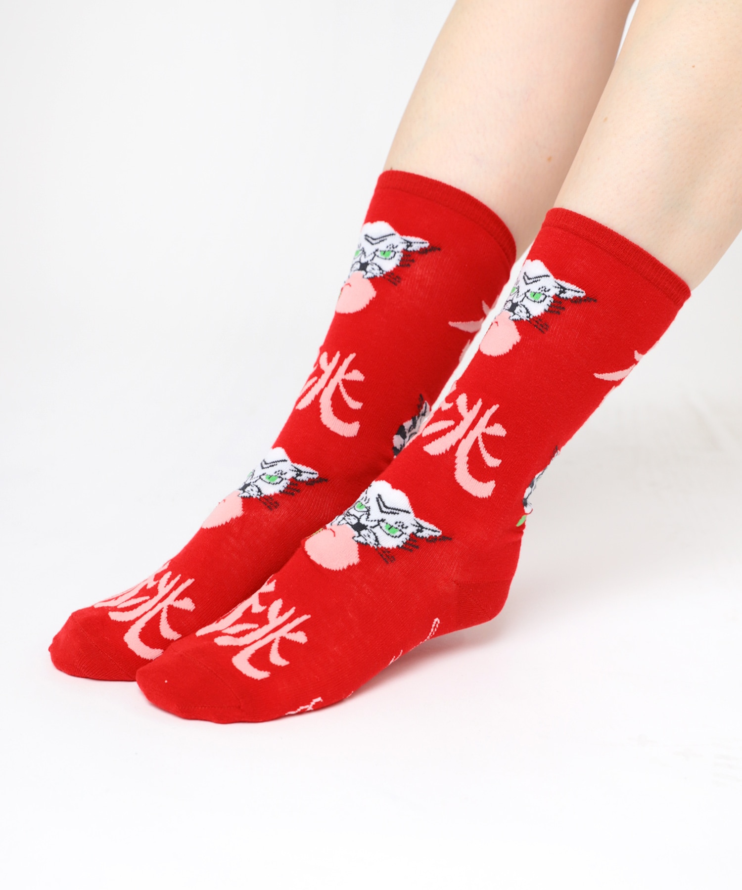 PINK MOTEL】E5101 PMモモトラソックス(F ブラック): ファッション雑貨