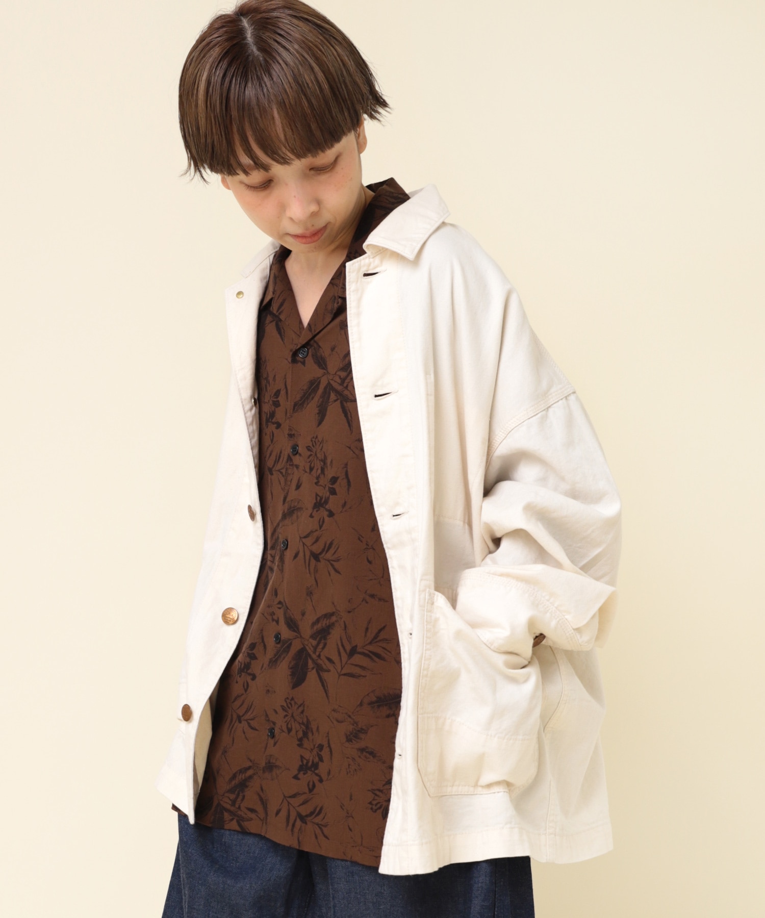 J2094 ライトカバーオール(M キナリ): アウター - RNA ONLINE STORE