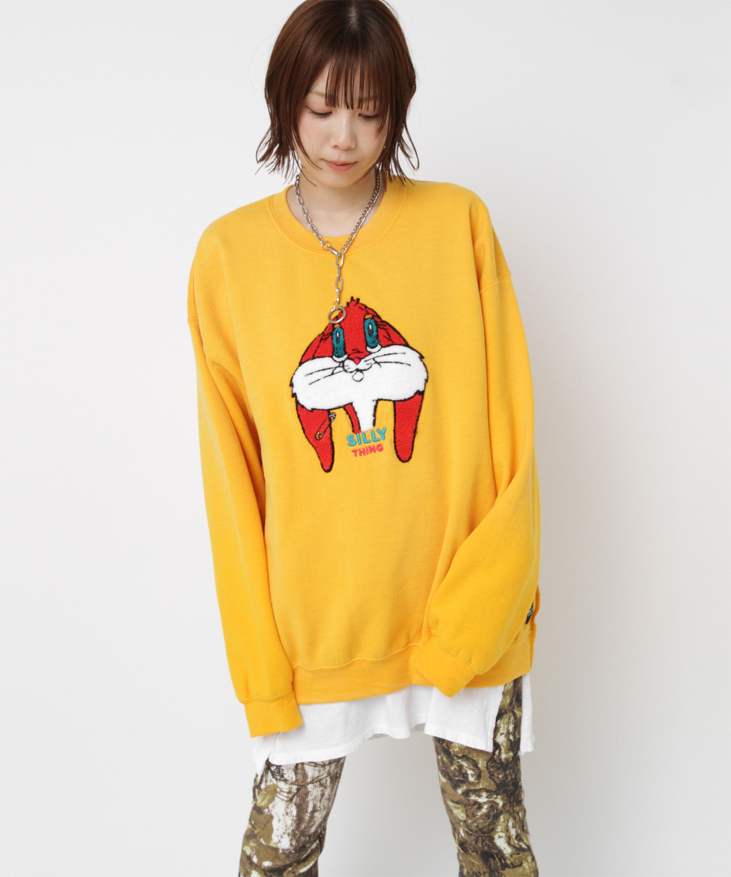 M2360 ユーズドエフェクトラビットトレーナー(M ブラック): トップス