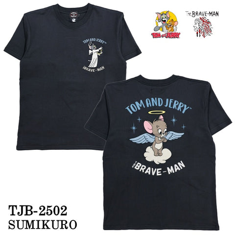 TOM&JERRY×THE BRAVEMAN トムとジェリー コラボ 天竺 半袖TEE tjb-2502