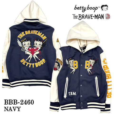 THE BRAVEMAN×BETTY BOOP ベティーブープ ボンディング スタジャン bbb