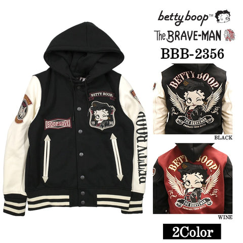 THE BRAVEMAN×BETTY BOOP ベティーブープ ボンディング スタジャン bbb