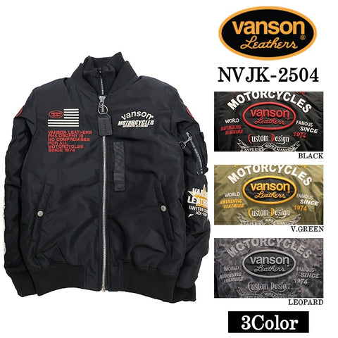 VANSON MA-1 FLIGHT JACKET バンソン ナイロン フライトジャケット